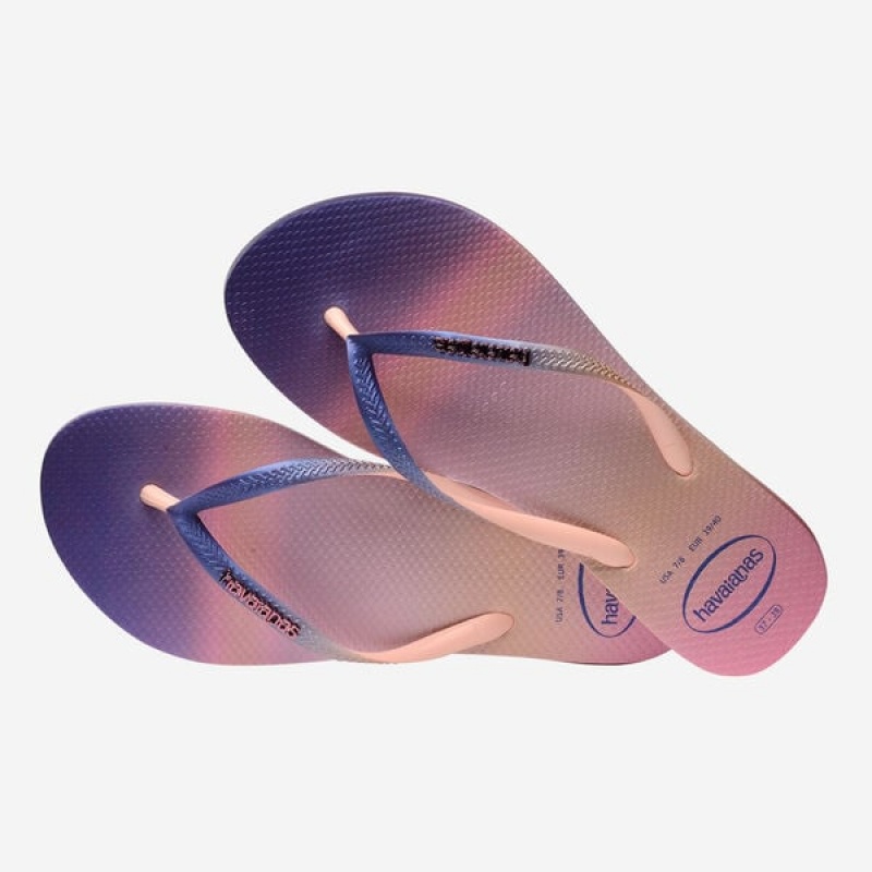 Havaianas Slim Gradient Sunset Women's Flip Flops | LJAYTH-075