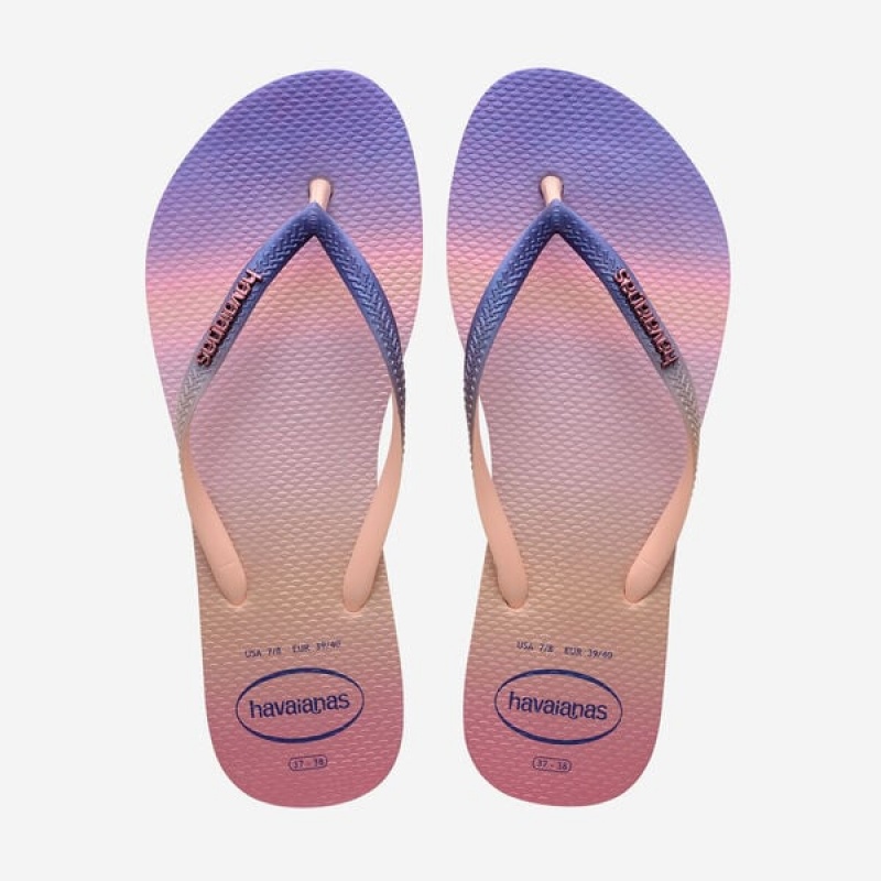 Havaianas Slim Gradient Sunset Women\'s Flip Flops | LJAYTH-075