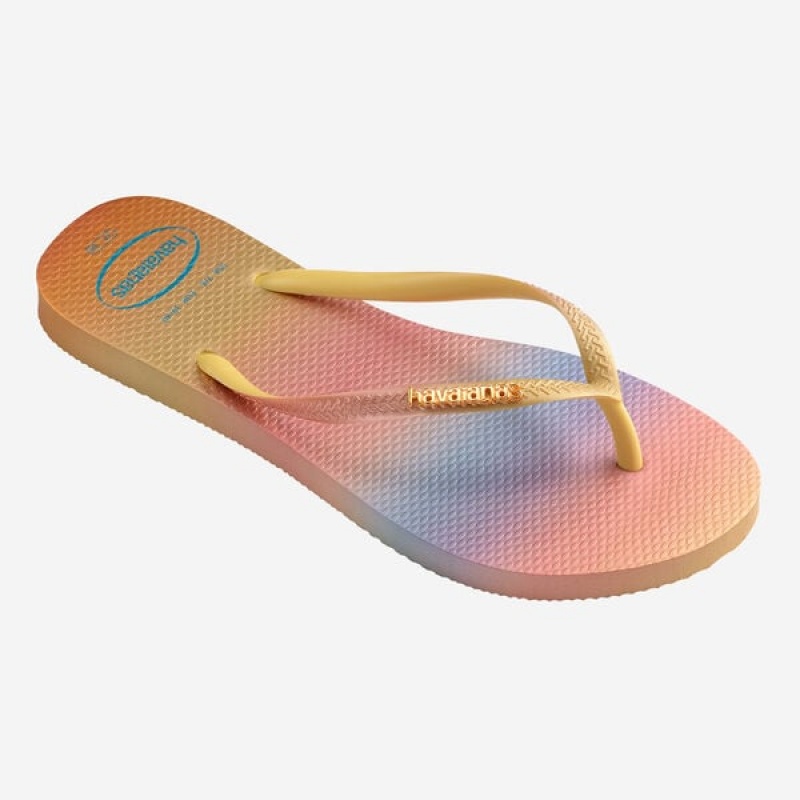 Havaianas Slim Gradient Sunset Women's Flip Flops | HUTMAC-870