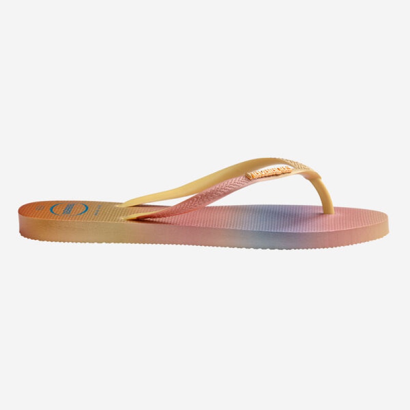 Havaianas Slim Gradient Sunset Women's Flip Flops | HUTMAC-870