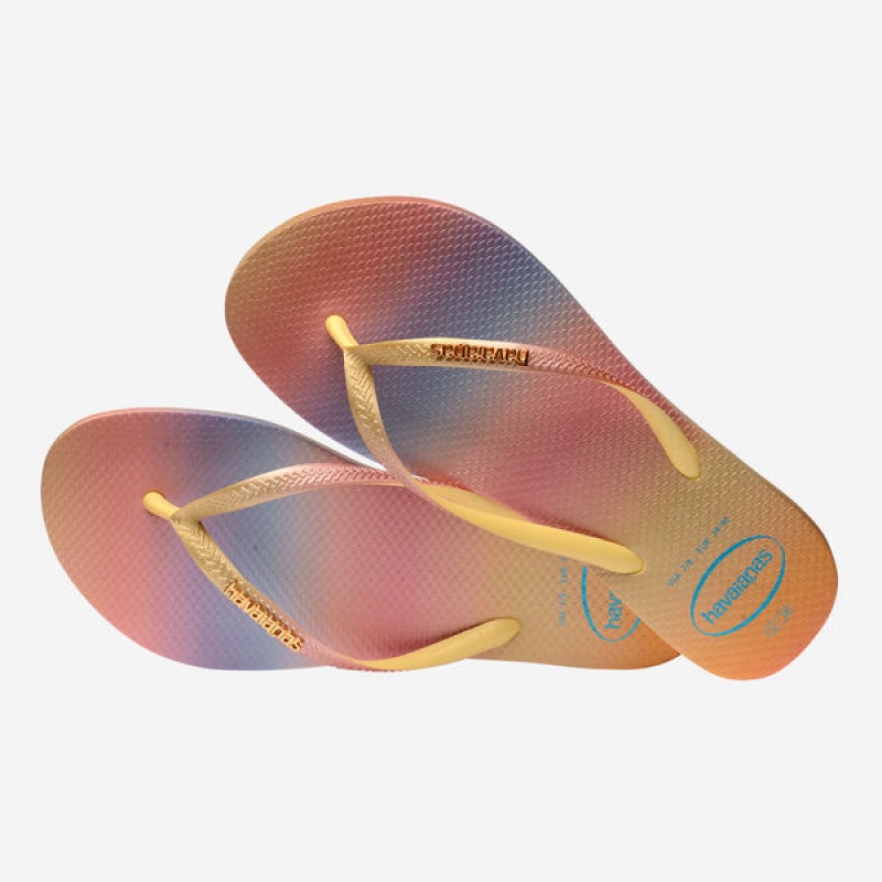 Havaianas Slim Gradient Sunset Women's Flip Flops | HUTMAC-870