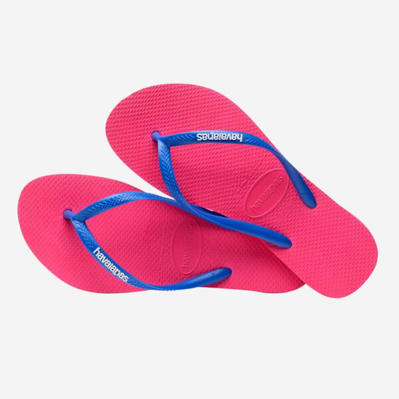 Havaianas Slim Logo Women's Flip Flops | RLQACD-123