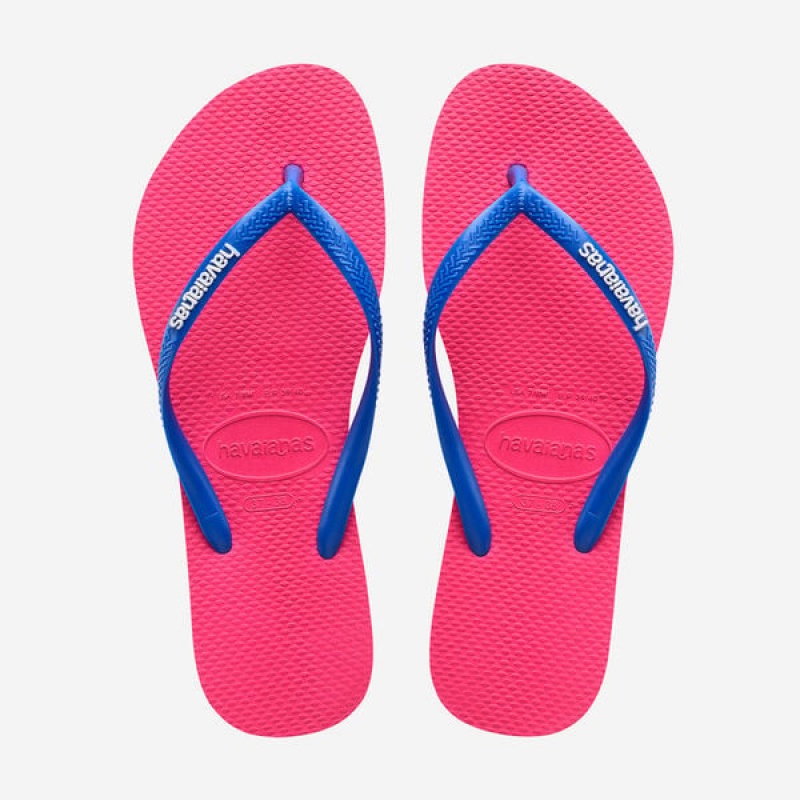 Havaianas Slim Logo Women\'s Flip Flops | RLQACD-123