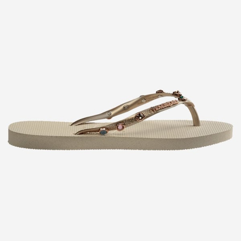 Havaianas Slim Luxury Women's Flip Flops | JNZRYW-170