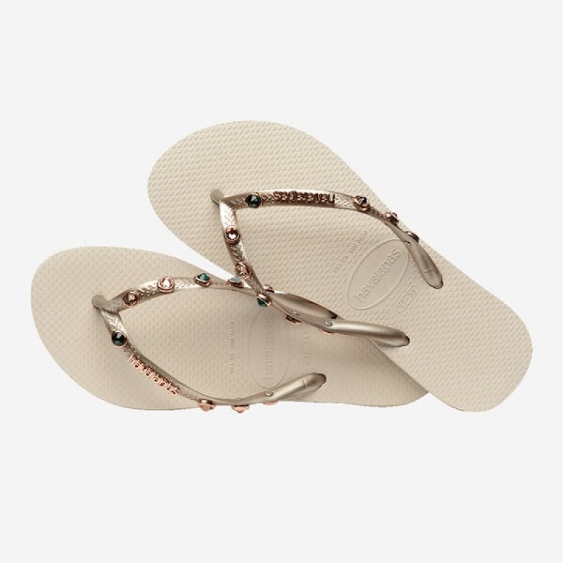 Havaianas Slim Luxury Women's Flip Flops | JNZRYW-170