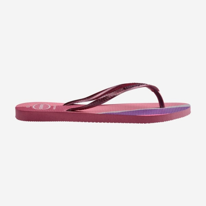 Havaianas Slim Palette Glow Women's Flip Flops | STUVXK-803