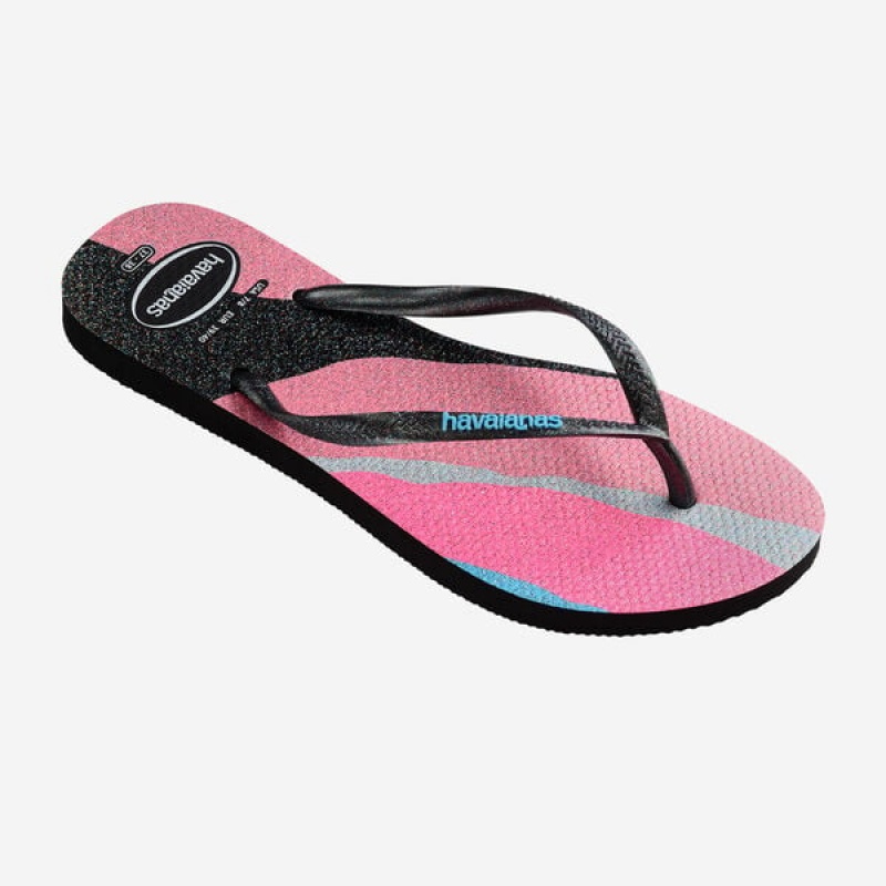 Havaianas Slim Palette Glow Women's Flip Flops | ISXDVR-120