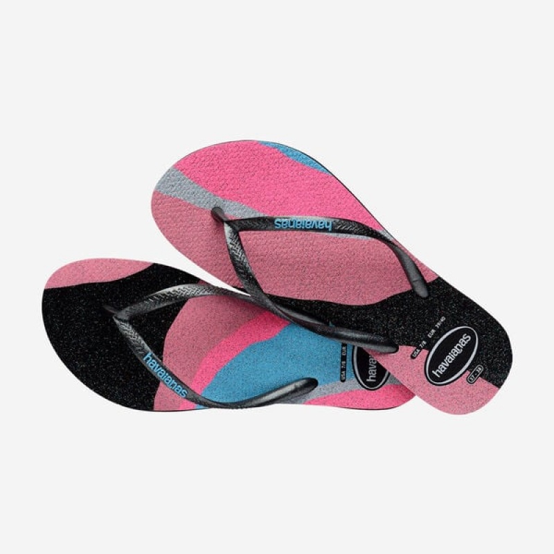 Havaianas Slim Palette Glow Women's Flip Flops | ISXDVR-120