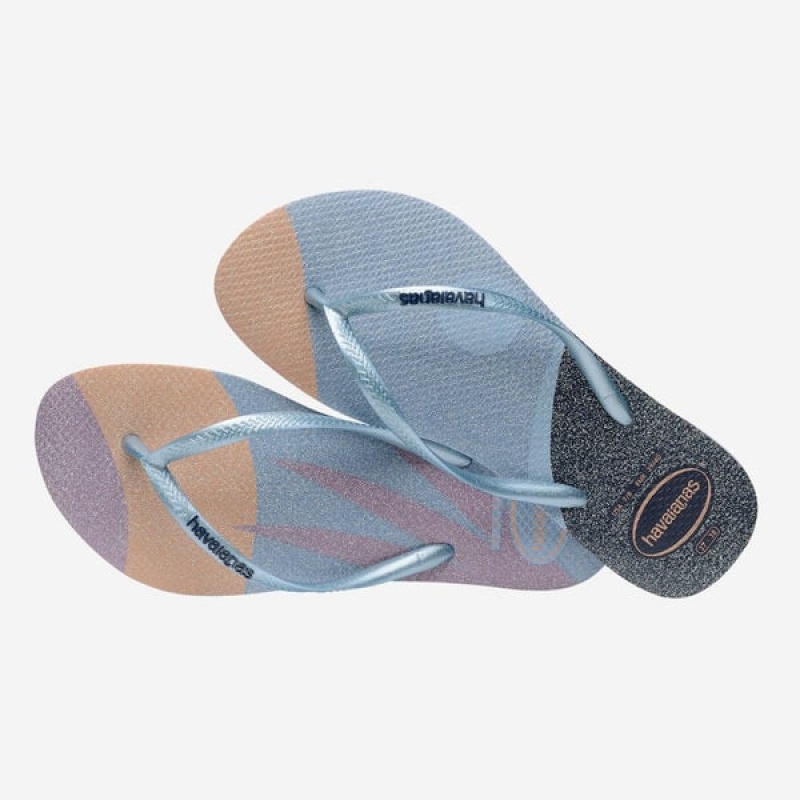 Havaianas Slim Palette Glow Women's Flip Flops | PAEYDT-315