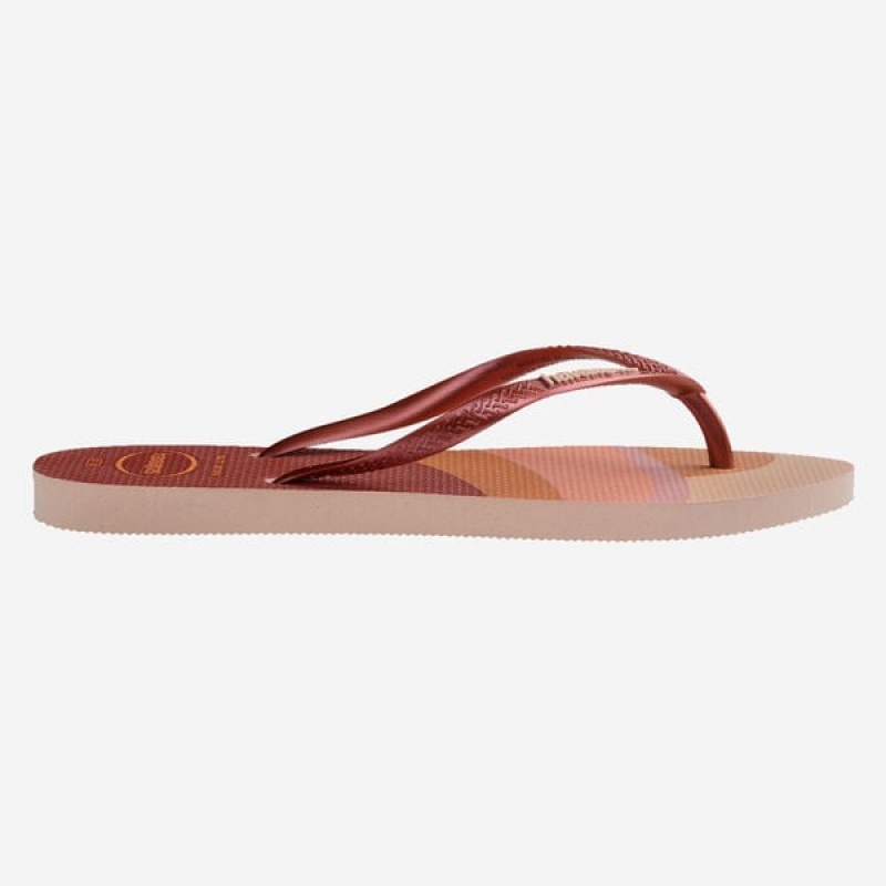 Havaianas Slim Palette Glow Women's Flip Flops | VZQRNJ-851