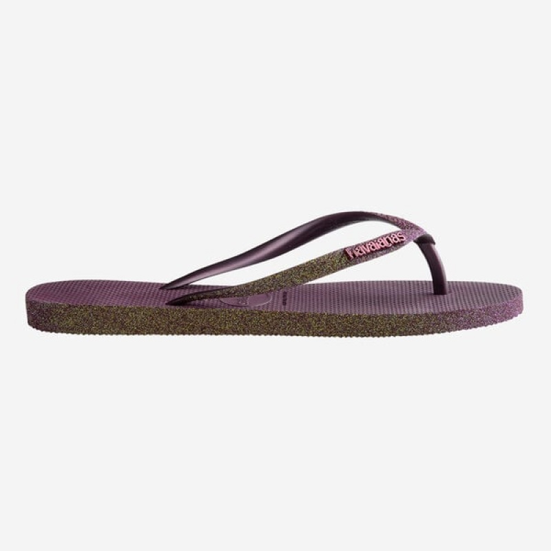 Havaianas Slim Sparkle II Women's Flip Flops | HFRMNI-370