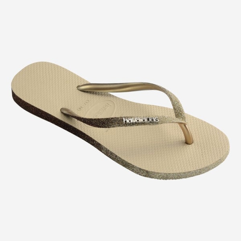 Havaianas Slim Sparkle II Women's Flip Flops | EHMKCW-782