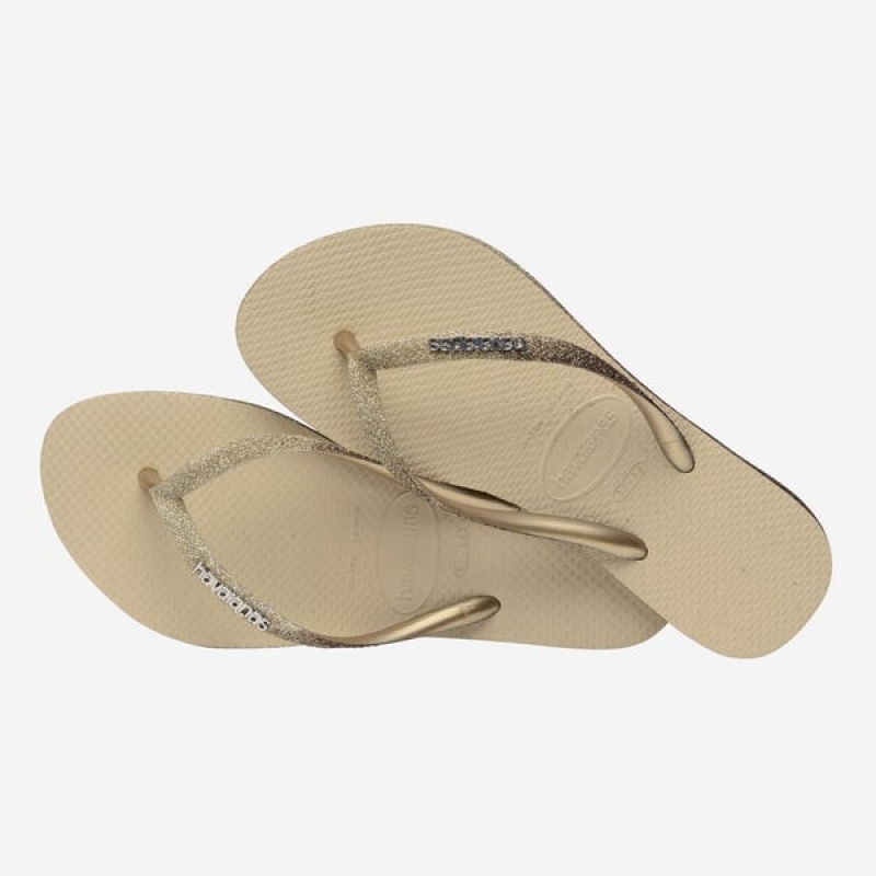 Havaianas Slim Sparkle II Women's Flip Flops | EHMKCW-782