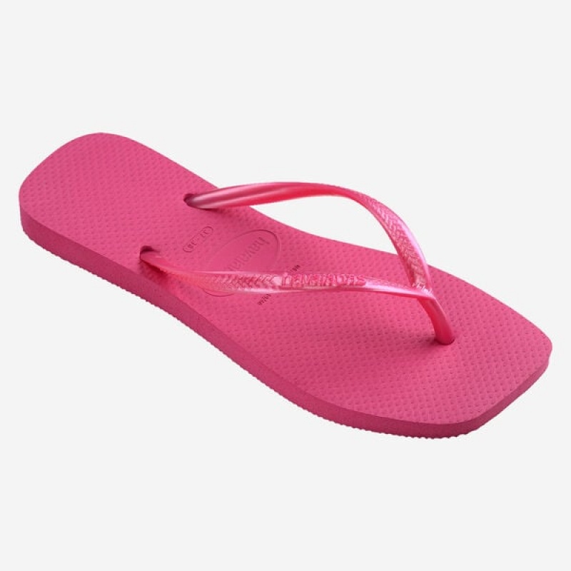 Havaianas Slim Square Women's Flip Flops | VIXHKS-163