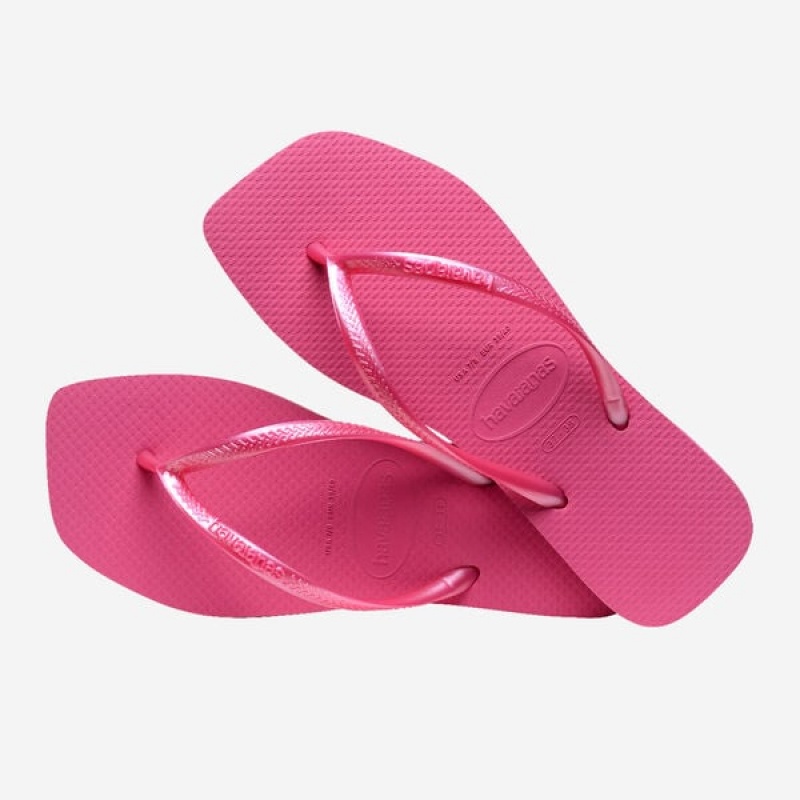 Havaianas Slim Square Women's Flip Flops | VIXHKS-163