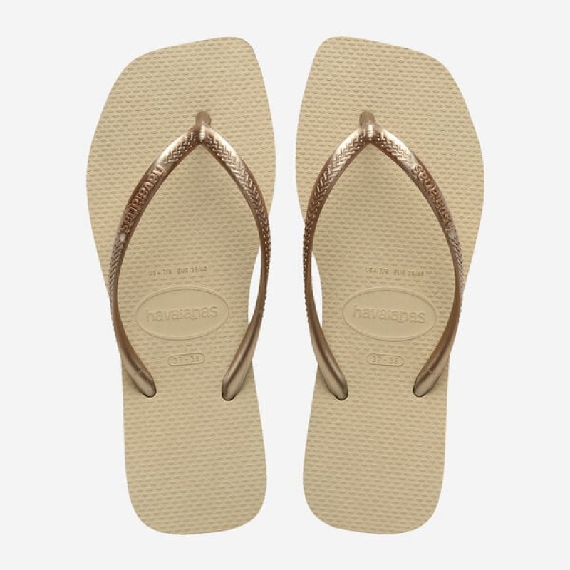 Havaianas Slim Square Women\'s Flip Flops | KDYWAM-305