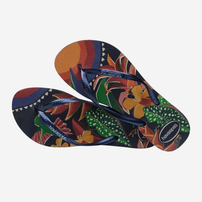 Havaianas Slim Tropical Women's Flip Flops | VGHYCR-013