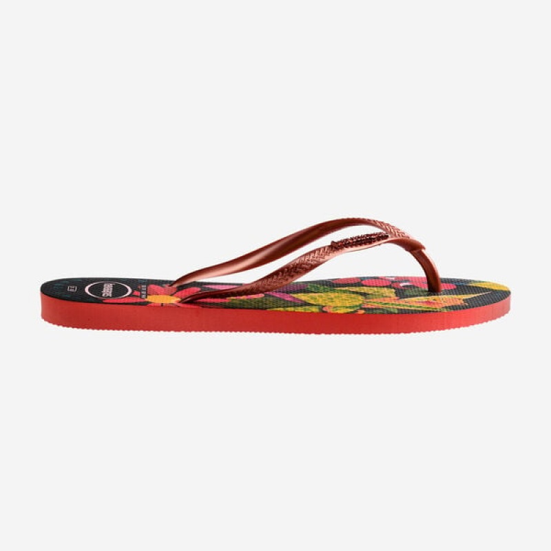 Havaianas Slim Tropical Women's Flip Flops | SVIUXL-624