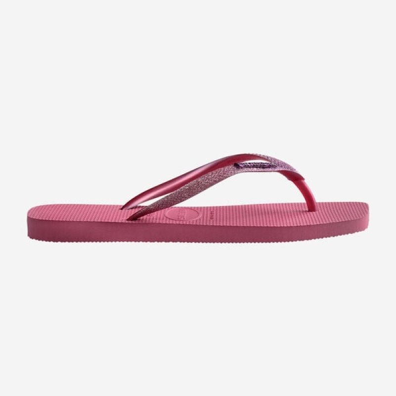 Havaianas Square Glitter Women's Flip Flops | FNTXWU-413