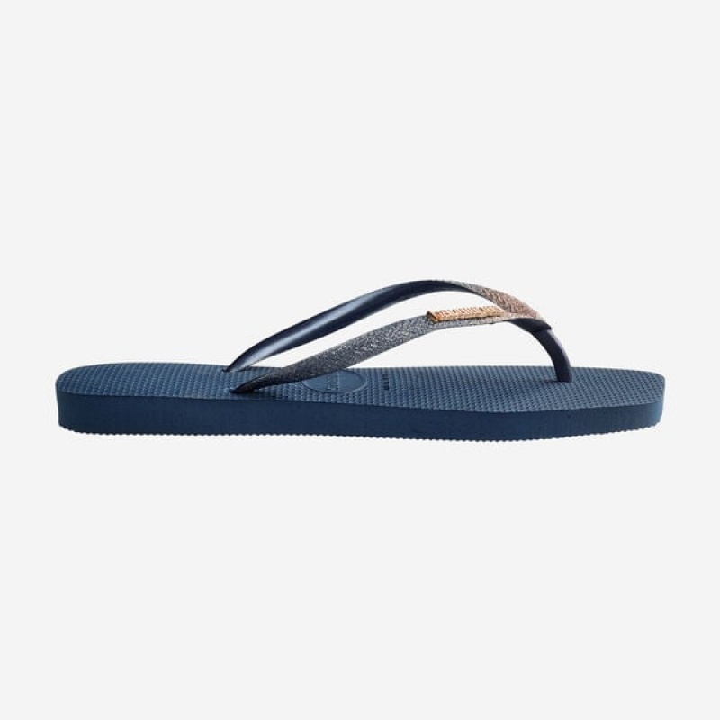 Havaianas Square Glitter Women's Flip Flops | MOCKIE-458