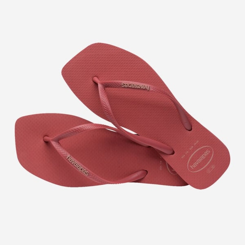 Havaianas Square Logo Pop Up Women's Flip Flops | OKATLV-542