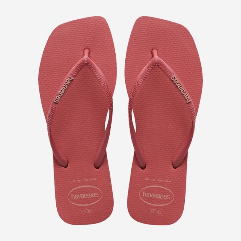 Havaianas Square Logo Pop Up Women\'s Flip Flops | OKATLV-542