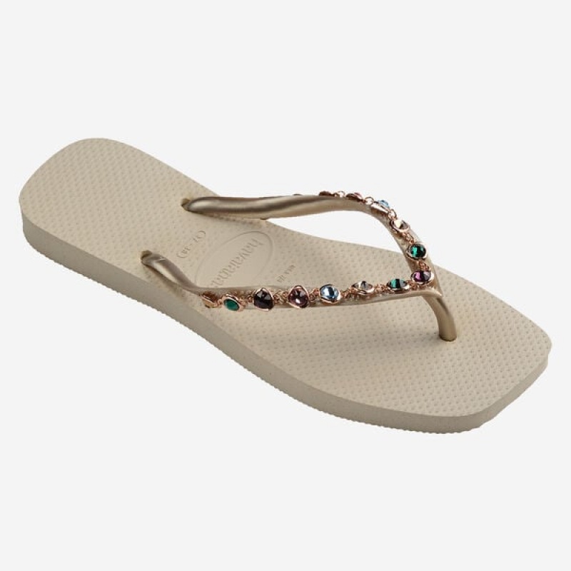 Havaianas Square Luxury Women's Flip Flops | CWPHQX-264