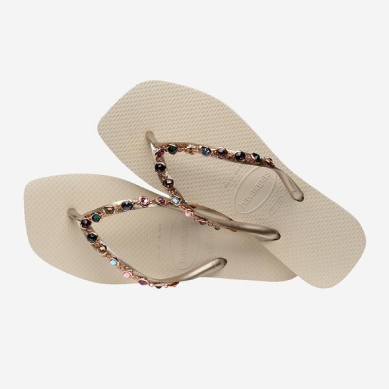 Havaianas Square Luxury Women's Flip Flops | CWPHQX-264