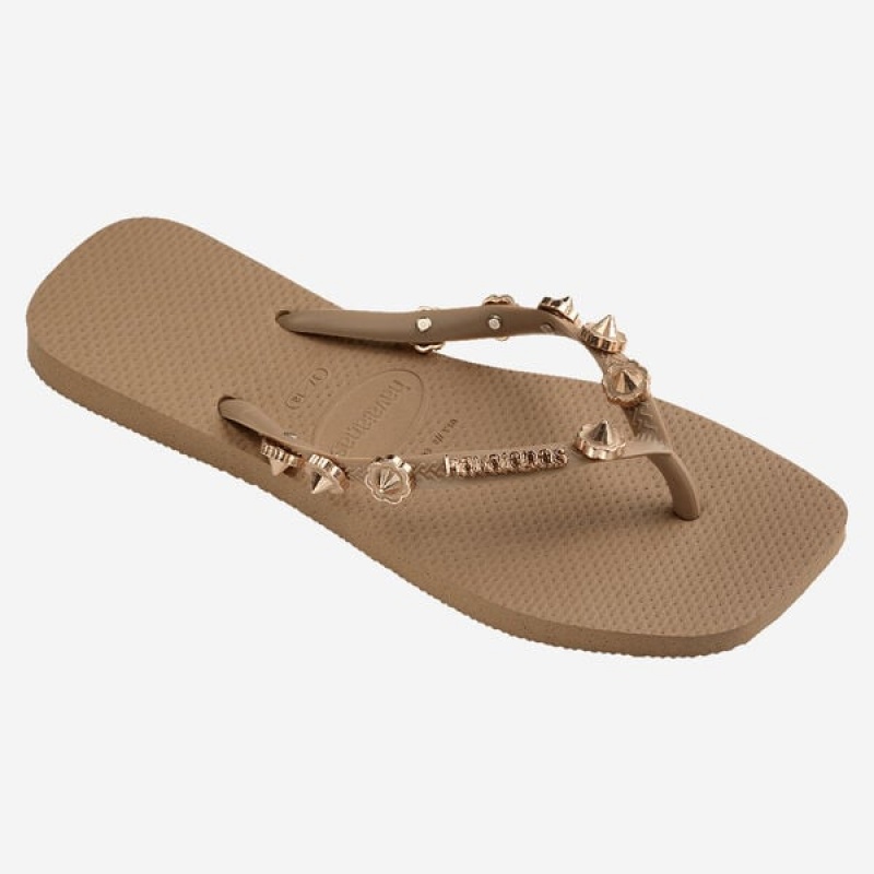 Havaianas Square Stylish Women's Flip Flops | BMDFAQ-816