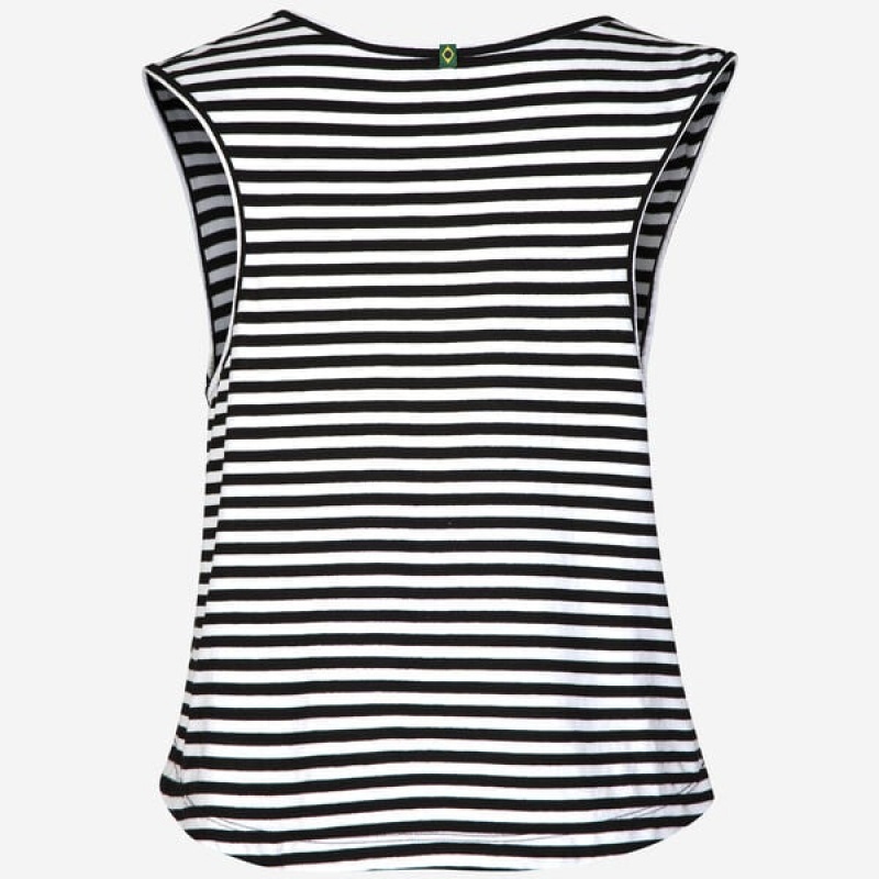 Havaianas Stripes Chill Your Brain Tank Women's T Shirts | SOCVTK-154