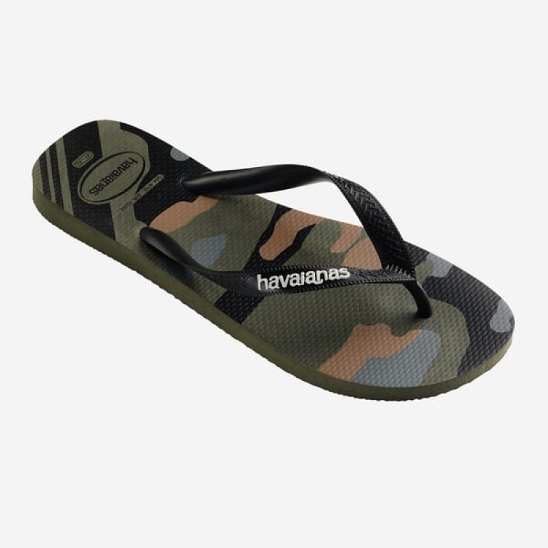 Havaianas Top Camu Men's Flip Flops | DISOLK-426