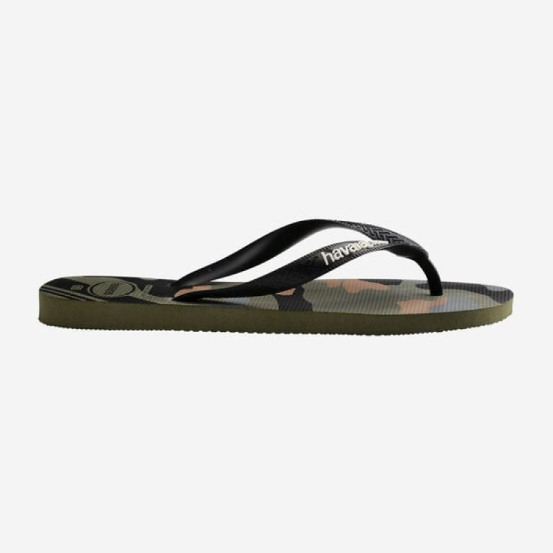 Havaianas Top Camu Men's Flip Flops | DISOLK-426