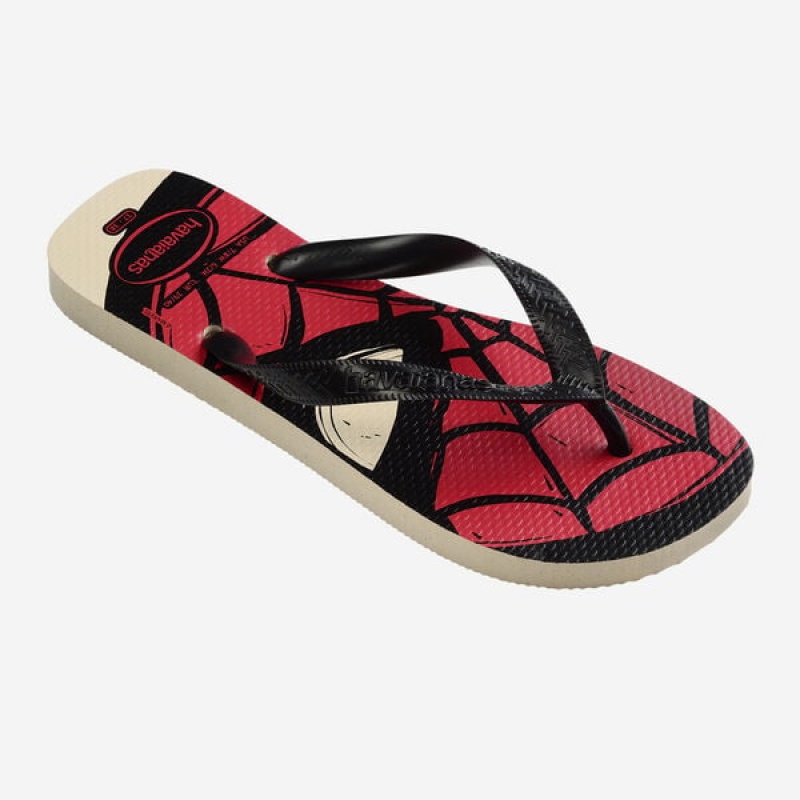 Havaianas Top Marvel Logomania Men's Flip Flops | ACYULB-963