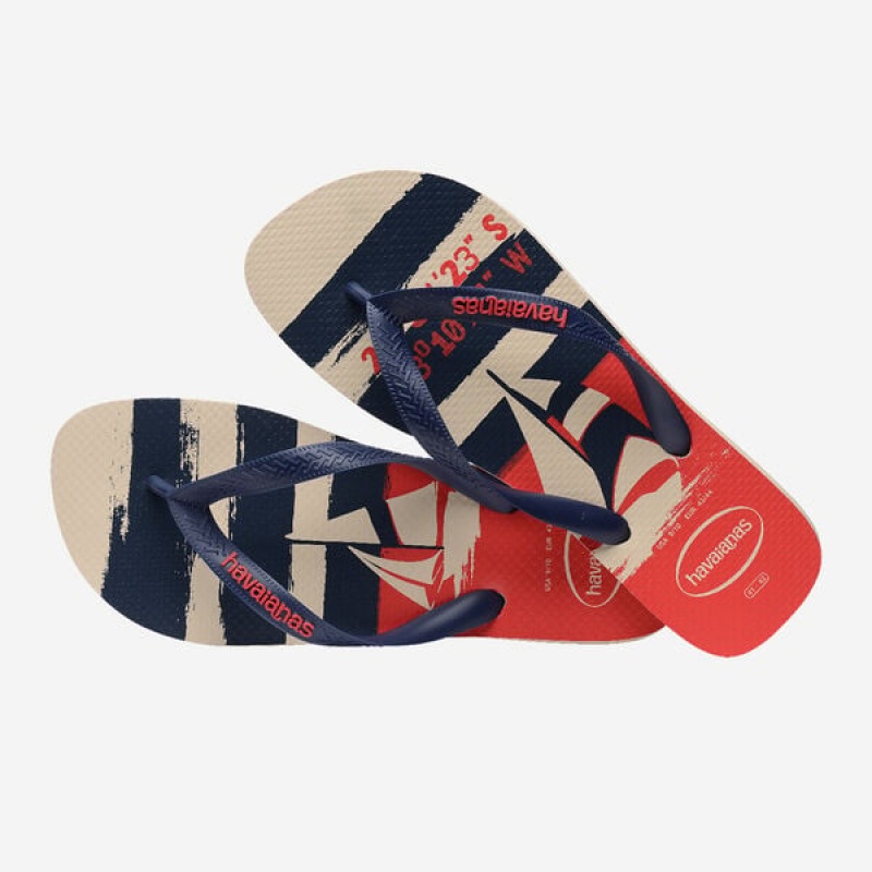 Havaianas Top Nautical Men's Flip Flops | NGKIZP-126