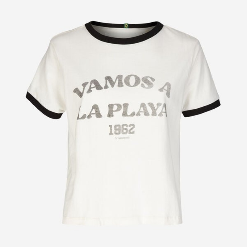 Havaianas Vamos A La Playa Women's T Shirts | EIJFQH-674