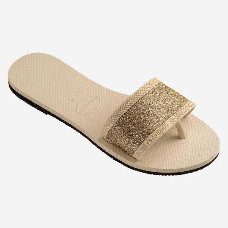 Havaianas You Angra Glitter Women's Sandals | ZDOFAL-513