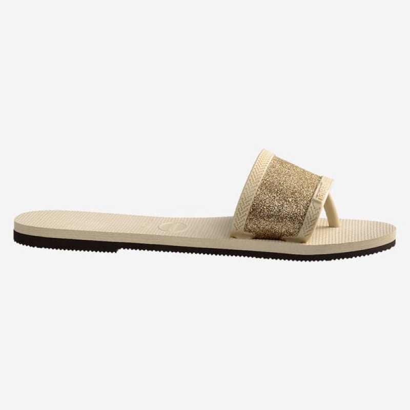 Havaianas You Angra Glitter Women's Sandals | ZDOFAL-513