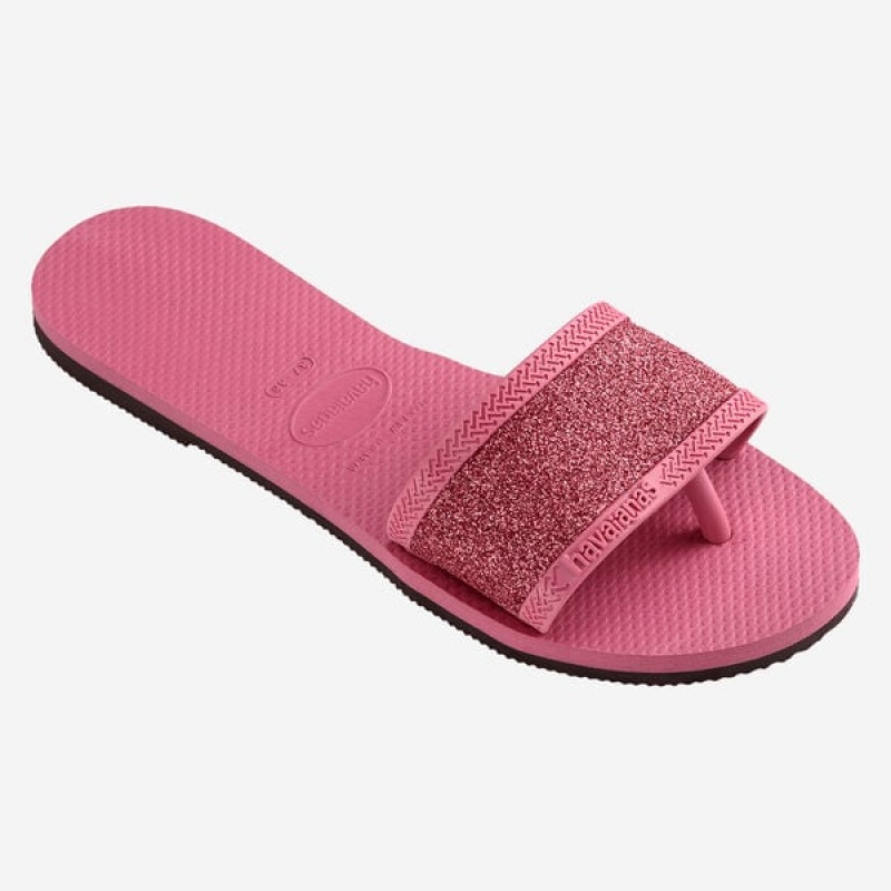 Havaianas You Angra Glitter Women's Sandals | PSDGBQ-140