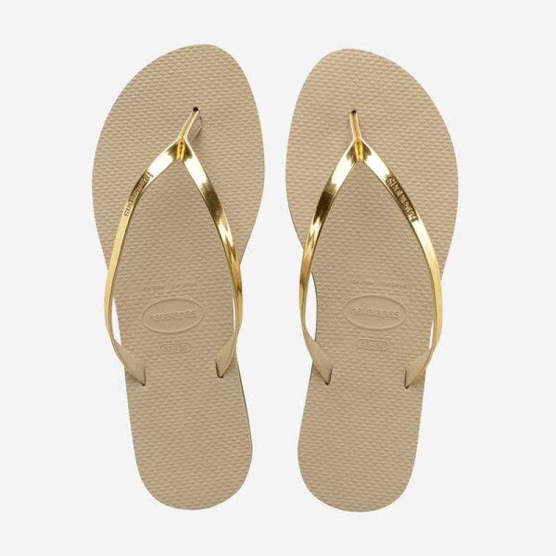 Havaianas You Metallic Women\'s Sandals | UOWMVX-431