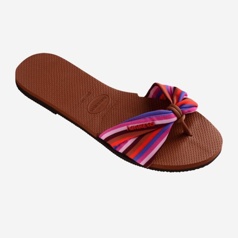 Havaianas You Saint Tropez Print Women's Sandals | MTBWDY-394